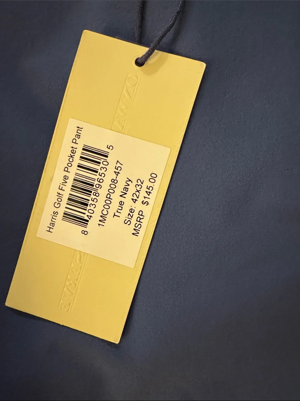 42x32 Onward Reserve Harris Performance Five Pocket Pants in True Navy